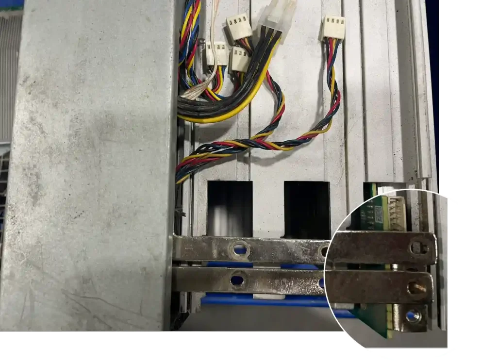 screw holes on the power copper bars not matched on s19j pro bhb42601  hashboard 